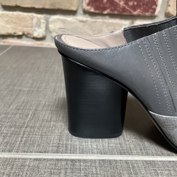 donald pliner Varet Grey Gray Suede High Heel Mules Nib 8 - Picture 9 of 10